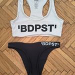 Gyönyörű hibátlan fekete fehér Bp Shop két részes fürdőruha kamasz lánynak 14 - 16 év -es méretben fotó