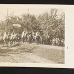 Üllés (Árpádközpont), lovas felvonulás kiállitáson fotolap 1929 fotó