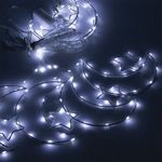 Hold alakú, fémvázas fényfüzér - hideg fehér, 150 LED / 4, 1 méter fotó