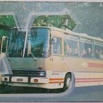 Kártyanaptár 1974. Volánbusz - Ikarus autóbusz. Vintage Pocket Card. Jármű, utazás, közlekedés. fotó