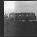 Régi fotónegatív egy régi busz 6x6cm kb. 1950-es évek fotó
