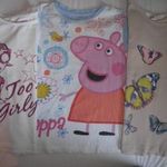116 5-6 év 4 db-os nyári csomag lenge viszkóz nadrág 3 poló Peppa malac H&M akár ikreknek is fotó