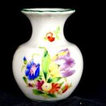 1943 TULIPÁN ÉS MÁS VIRÁGOKKAL ... KISMÉRETŰ RÉGI HERENDI PORCELÁN VÁZA ! fotó