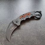 Karambit fa berakással, bicska, zsebkés fotó