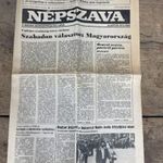 -AS668- Régi 1990-es Népszava Újság Szabad Választások fotó