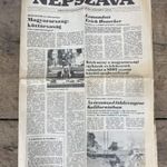 -AS669- Régi 1989-es Népszava Újság Rendszerváltás fotó