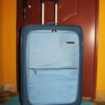Gurulós bőrönd American Tourister 77x48x28 4 görgő keményített türkiz újszerű Samsonite gyártó fotó