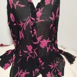 Alba Moda, csini, virágmintás, gombos ing, L/XL-es fotó