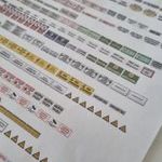 DOK19 H0 1: 87 Ipartelepi, gyári, vasúti figyelmeztető táblák +kiegészítők–vágható, ragasztható fotó