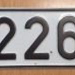 Magyar rendszám rendszámtábla E-22633 Magyarország 2. fotó