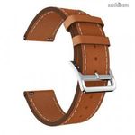 Okosóra szíj - BARNA - valódi bőr, 125 + 95mm, 23mm széles - CUBOT C3 / Fitbit Versa / ULEFONE Wa... fotó