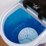 Mini hordozható mosó gép keverőtárcsás felültöltős mosógép 2, 5kg ruha töltet fotó