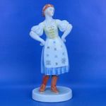 0D554 Herendi porcelán menyecske figura fotó