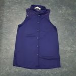 ÚJ H&M varázslatos mély királykék ujjatlan - csipkés - puha lágy esésű viszkóz ing 134 / 140 fotó