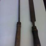 Régi asztalos reszelők, 2 db egyben, méret: 51 cm fotó