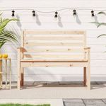 tömör fenyőfa kerti pad 109x48x91, 5 cm fotó