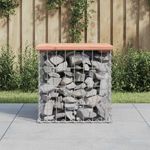 tömör duglászfenyő gabion kerti pad 43x44x42 cm fotó