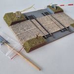 A93 H0 1: 87 elektormágneses sorompó - vasútmodell terepasztal kiegészítő - barkács fotó