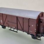 A63 H0 1: 87 Tillig fékházas zárt vasútmodell tehervagon (DC) - terepasztal kiegészítő fotó