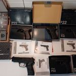 6 db airsoft mechanikus pisztoly Walther, Beretta, Saigo, HFC , Umarex fotó