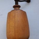 Régi fa bors tekerős daráló.10 cm. fotó