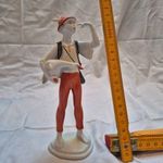 Hollóházi porcelán figura – Ludas Matyi – kézzel festett– retró gyűjtői darab fotó