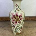 -AS857- Régi Zsolnay Porcelán Orchidea Mintás Váza 27 cm fotó