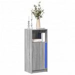 szürke sonoma szerelt fa tálalószekrény LED-del 42, 5x34x100 cm fotó