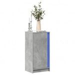 betonszürke szerelt fa tálalószekrény LED-del 42, 5 x 34 x 85 cm fotó