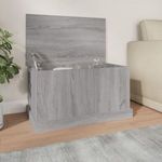 szürke sonoma szerelt fa tárolóláda 70x40x38 cm fotó
