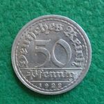 MÁRKA 50 PFENNIG 1922 J NÉMET FÉMPÉNZ fotó