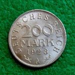 200 MÁRKA 1923 A NÉMET FÉMPÉNZ fotó