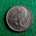 1 FRANK 1939 BELGA FÉMPÉNZ fotó
