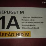 BKV JÁRAT TÁBLA NÉPLIGET-ÁRPÁD HÍD fotó