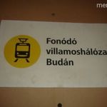 BKV JÁRAT TÁBLA BUDA VILLAMOSHÁLÓZATA fotó