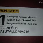 BKV JÁRAT TÁBLA NÉPLIGET-KELENFÖLD fotó
