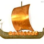 VIKING HAJÓ .. FÉM FALIDÍSZ ! fotó