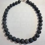 10 mm Fekete roppantott Achát ásvány nyaklánc fotó