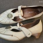 GARDRÓBVÁSÁR/ JANA KRÉMSZÍNŰ VALÓDI BŐR ELEGÁNS KÉNYELMES TÉPŐZÁRAS NŐI CIPŐ fotó