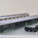 A68 H0 1: 87 Lima vasútmodell személyvagon és poggyászvagon + forgó zsámolyok - barkács fotó
