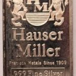 Befektetési ezüsttömb Au.999 1 uncia - Hauser Miller fotó