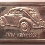 Befektetési ezüsttömb Au.999 1 uncia - VW-bogár - Degussa fotó