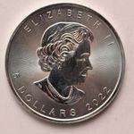 Kanada 5 dollár 2022, Ag.999 1 uncia - Juharlevél fotó