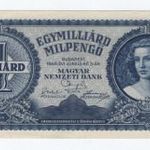 1946 1 milliárd milpengő UNC fotó