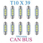 10db/csomag CANBUS 3SMD LED SMD-CD39mm-3SMD Szofita fotó