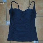 44-es, Next, fekete, melltartós, moletti, tankini felső fotó