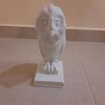 Fehér Herendi könyveken ülő bagoly porcelán figura fotó