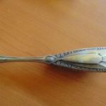 Antik ezüst? ezüstözött? jelzés nélküli szecessziós hajkefe méret.: 19 cm. fotó