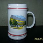 Régi hollóházi porcelán korsó-Sió Áruház fotó