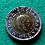 100 FORINT 2002 MAGYAR FÉMPÉNZ KOSSUTH fotó